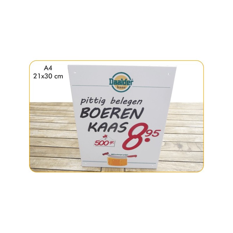 Reclameborden voor markt- en detailhandel - A4 formaat Reclameborden voor markt- en detailhandel - A4 formaat
