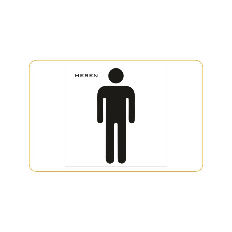 Pictogrambordje Herentoilet Pictogrambordje Herentoilet