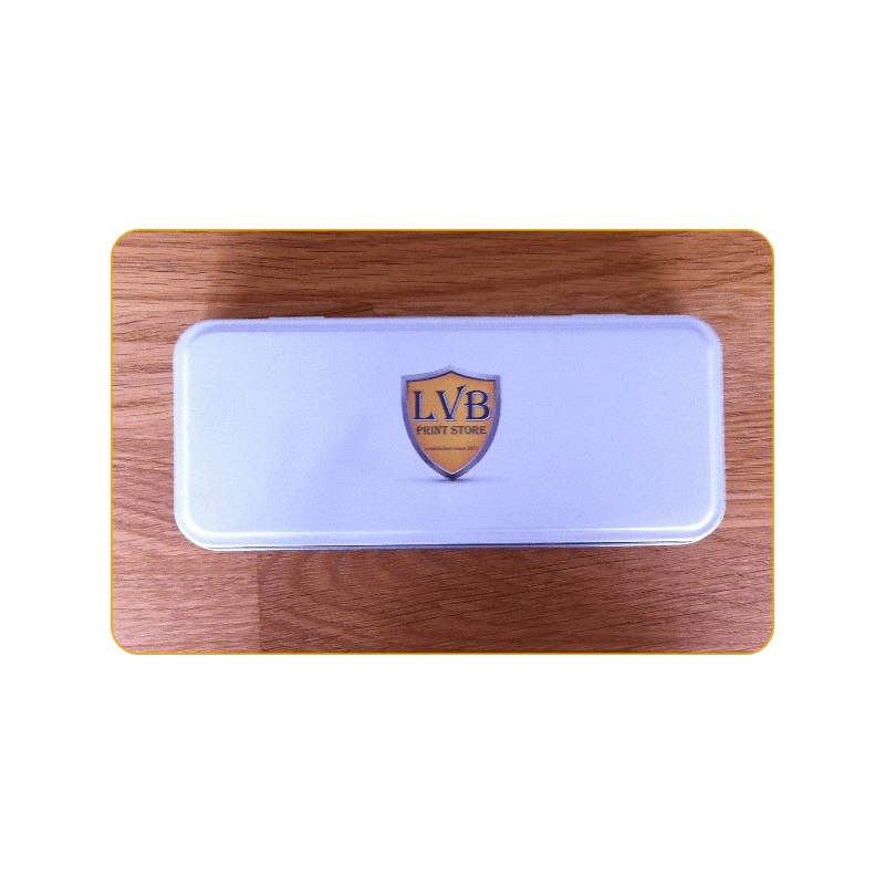 Pennenblikje, wit geëmailleerd 181x76x22 mm Pennenblikje, wit geëmailleerd 181x76x22 mm