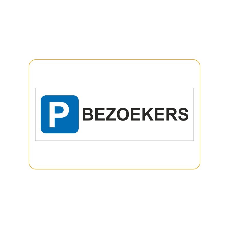 Set van 10 parkeerbordjes met standaardtekst voor € 125 Set van 10 parkeerbordjes met standaardtekst voor € 125