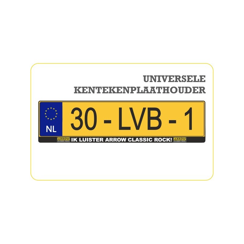 Arrow Classic Rock kentekenplaathouder Arrow Classic Rock kentekenplaathouder